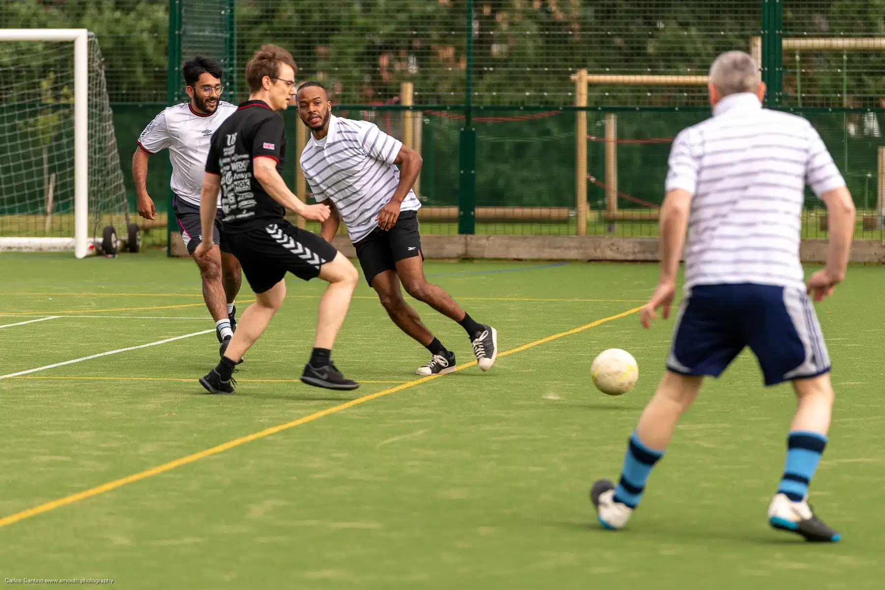 6-a-side action