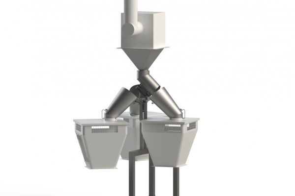 Pivoting chute