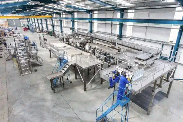 fabricación de cintas transportadoras para alimentos